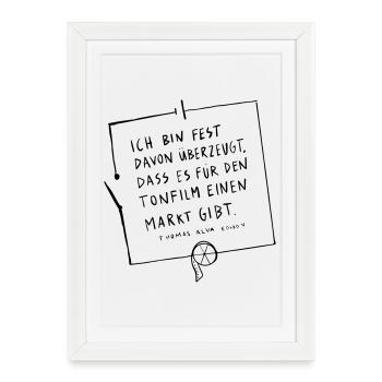 Thomas Edison Circuit - Framed poster (27 × 37 cm) - white - Front