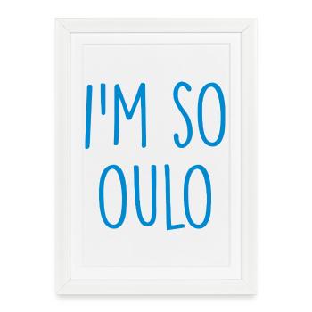 Oulo Suomi Finlande - Affiche encadrée (27 × 37 cm) - blanc - Devant
