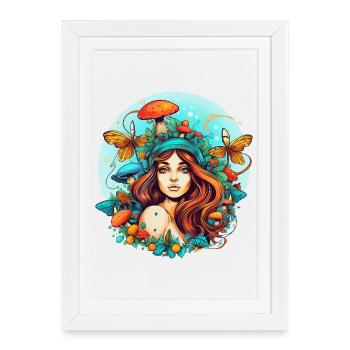 Forêt de conte de fées - Affiche encadrée (27 × 37 cm) - blanc - Devant