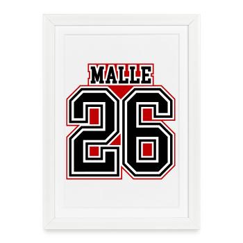 Maillot Malle 26 2026 - Affiche encadrée (27 × 37 cm) - blanc - Devant