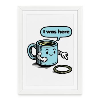 Diction de Lusitger Coffee - Affiche encadrée (27 × 37 cm) - blanc - Devant