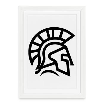 spartan - Affiche encadrée (27 × 37 cm) - blanc - Devant