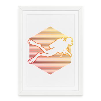 Scuba Diving Gift Idea for Underwater Adventures - Framed poster (27 × 37 cm) - white - Front