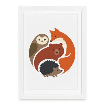 Outdoor Adventure - Respect the Locals - Framed poster (27 × 37 cm) - white - Front