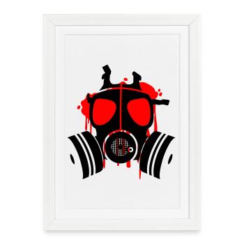 death is everywhere - Framed poster (27 × 37 cm) - white - Front