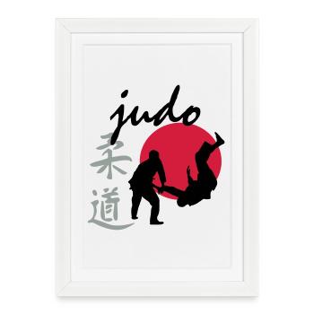 judo - Framed poster (27 × 37 cm) - white - Front