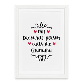 6061912 127585833 grandma - Framed poster (27 × 37 cm) - white - Front