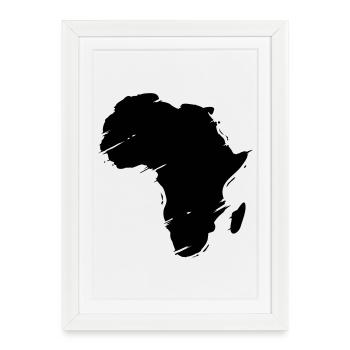 afrika - Framed poster (27 × 37 cm) - white - Front