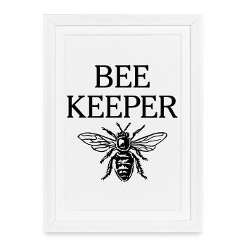 Beekeeper - Framed poster (27 × 37 cm) - white - Front