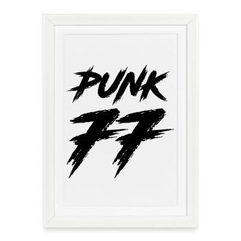 Punk - Affiche encadrée (27 × 37 cm) - blanc - Devant