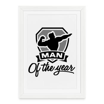 Man of the year 2 clr - Framed poster (27 × 37 cm) - white - Front