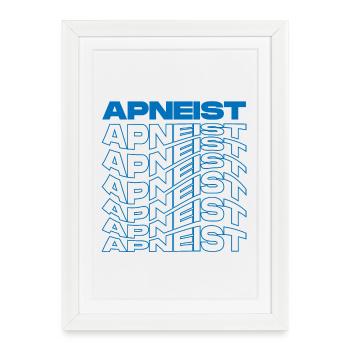 Apneist - Apneista - Apnée - Plongée avec retenue respiratoire - Affiche encadrée (27 × 37 cm) - blanc - Devant