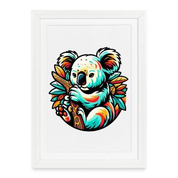 Koala - Affiche encadrée (27 × 37 cm) - blanc - Devant