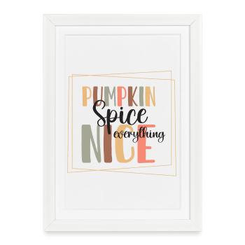 Pumpkin spice - Framed poster (27 × 37 cm) - white - Front