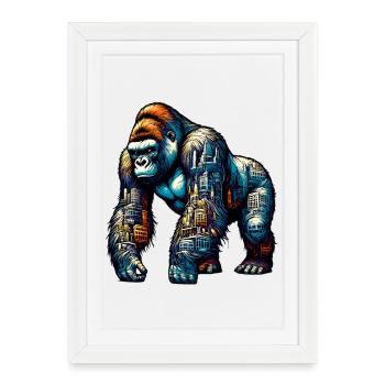 Gorilla - Framed poster (27 × 37 cm) - white - Front