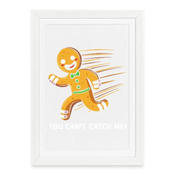 Gingerbread Christmas Gingerbread Man Gingerbread - Framed poster (27 × 37 cm) - white - Front
