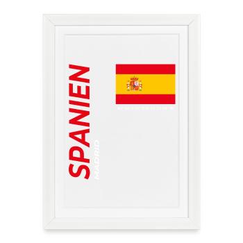 Madrid - Affiche encadrée (27 × 37 cm) - blanc - Devant