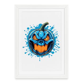 ANGRY PUMPKIN - Framed poster (27 × 37 cm) - white - Front