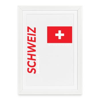 Zermatt - Affiche encadrée (27 × 37 cm) - blanc - Devant