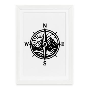 Nature - Framed poster (27 × 37 cm) - white - Front