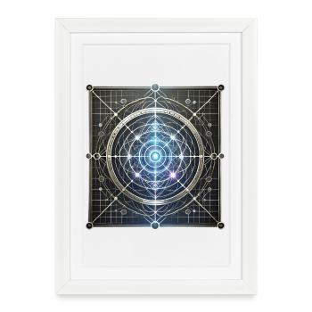 Sceau mystique - Affiche encadrée (27 × 37 cm) - blanc - Devant