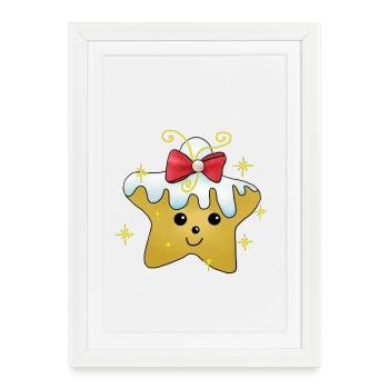 Kleiner_Stern - Affiche encadrée (27 × 37 cm) - blanc - Devant