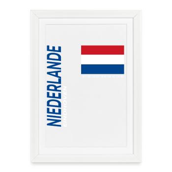Eindhoven - Framed poster (27 × 37 cm) - white - Front