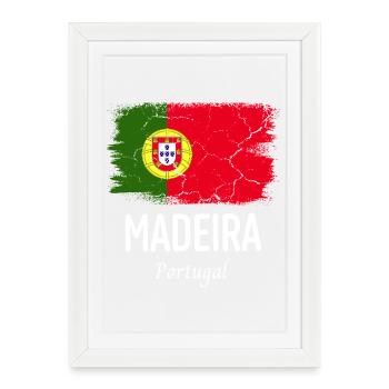 Madère - Affiche encadrée (27 × 37 cm) - blanc - Devant
