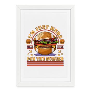 American Football at Just Here For The Burger - Framed poster (27 × 37 cm) - white - Front
