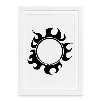 Sun_of_Freedom - Affiche encadrée (27 × 37 cm) - blanc - Devant