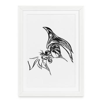 Creative Butterfly - Framed poster (27 × 37 cm) - white - Front