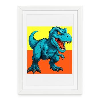 dinosaur - Framed poster (27 × 37 cm) - white - Front