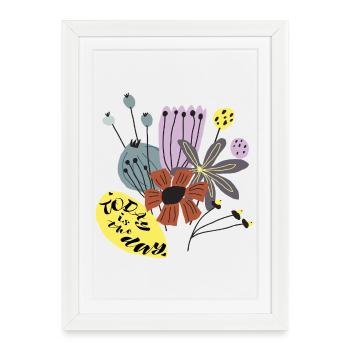 Today is the day - Framed poster (27 × 37 cm) - white - Front