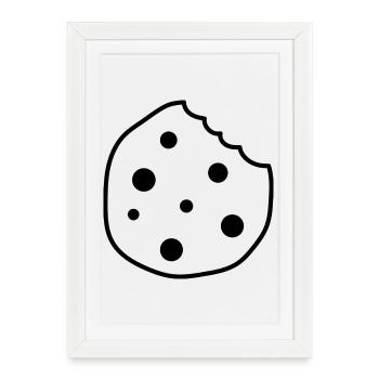 Chocolate Chip Cookie - Framed poster (27 × 37 cm) - white - Front