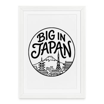 Japan - Framed poster (27 × 37 cm) - white - Front