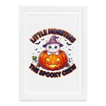 Little Monsters The Spooky Crew - Framed poster (27 × 37 cm) - white - Front