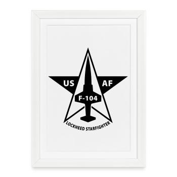 Lockheed Starfighter - Affiche encadrée (27 × 37 cm) - blanc - Devant