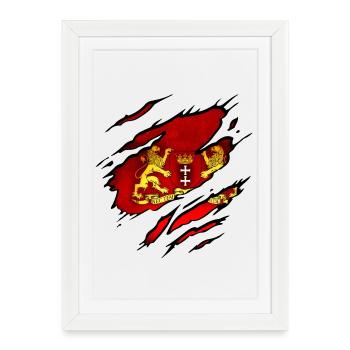 Gdansk - Poland - Framed poster (27 × 37 cm) - white - Front