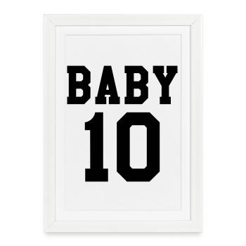 Baby 10 - Framed poster (27 × 37 cm) - white - Front