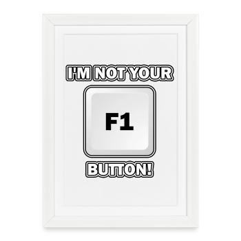 I'm not your key - Framed poster (27 × 37 cm) - white - Front