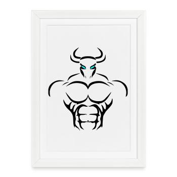 Alpha Taurus Deluxe - Affiche encadrée (27 × 37 cm) - blanc - Devant