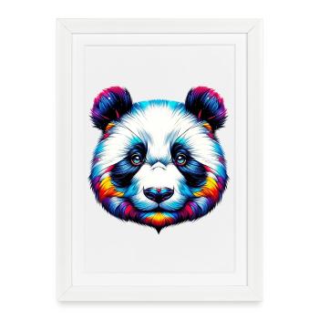 Panda - Affiche encadrée (27 × 37 cm) - blanc - Devant