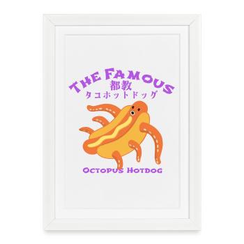 The Famous Tokyo TAKO Hotdog - Framed poster (27 × 37 cm) - white - Front