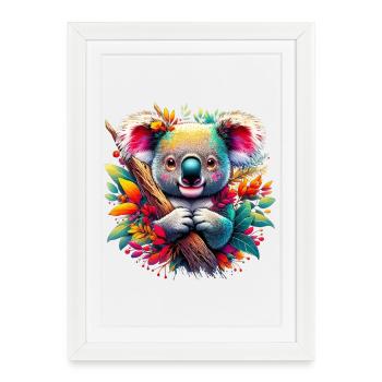 Koala - Affiche encadrée (27 × 37 cm) - blanc - Devant