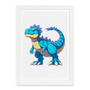 Dinosaur - Framed poster (27 × 37 cm) - white - Front