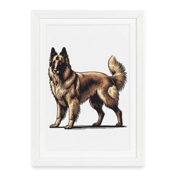 Sheepdog - Framed poster (27 × 37 cm) - white - Front