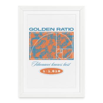 Golden Ratio – Fibonacci knows best - Framed poster (27 × 37 cm) - white - Front
