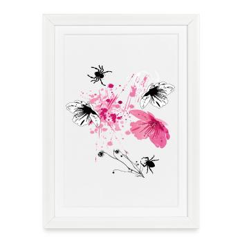 Fantasme de la Fleur - Affiche encadrée (27 × 37 cm) - blanc - Devant