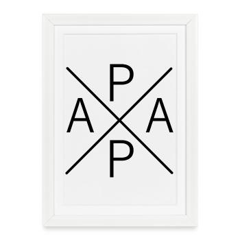 Dad-to-be - Framed poster (27 × 37 cm) - white - Front