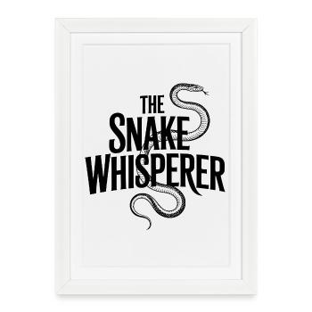 Le Chuchoteur de Serpents - Affiche encadrée (27 × 37 cm) - blanc - Devant